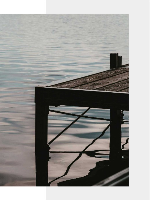 Dock with gray layer